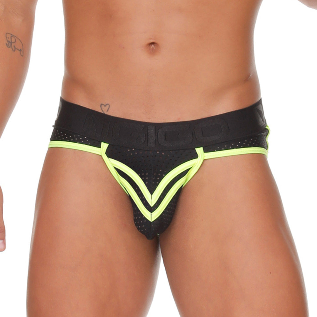 MEDIEVAL YELLOW BRIEF JOCKSTRAP - Sexy black jockstrap for men 