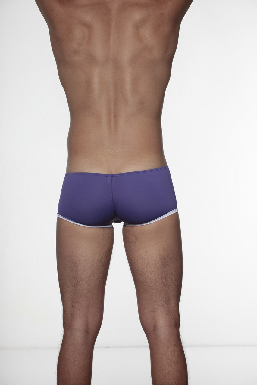 Groovin' Underwear Super Extra Low Cut Boxer Purple CB1613