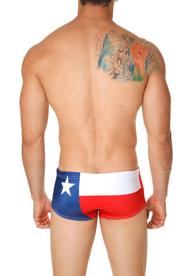 Mensuas MN8019 Texas Flag Swim Boxer