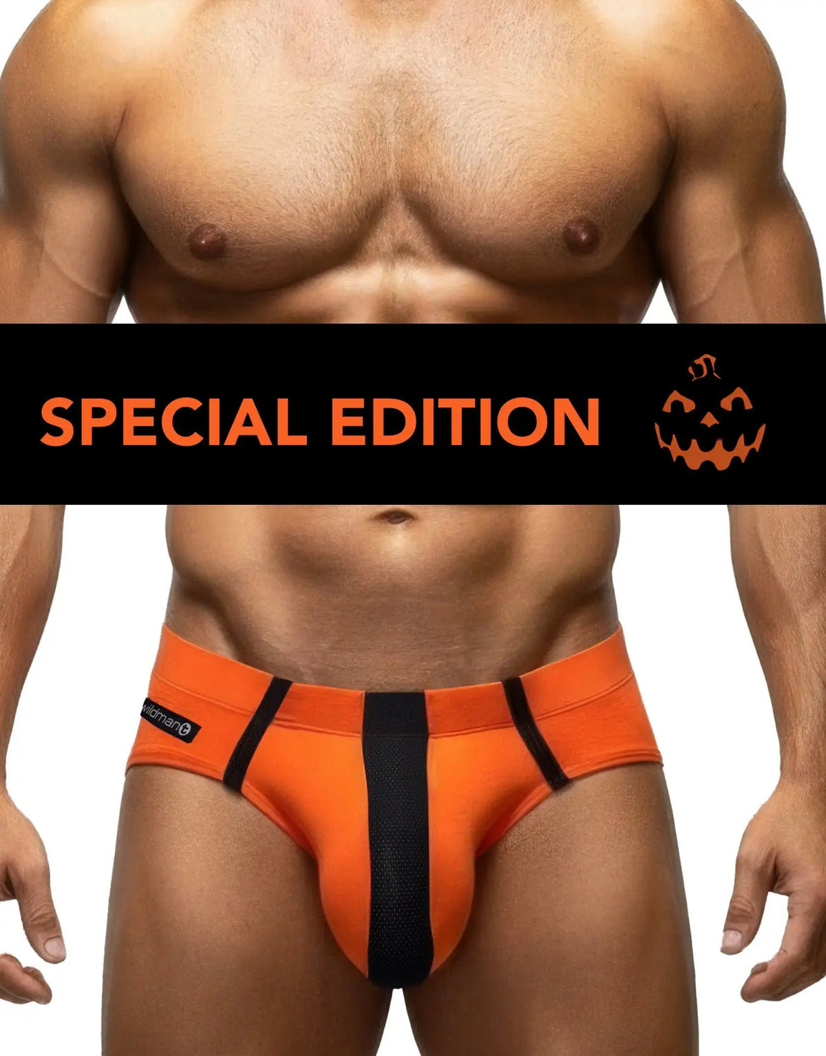 WildmanT Men's Limited Edition Halloween Modal Big Boy Pouch Briefs