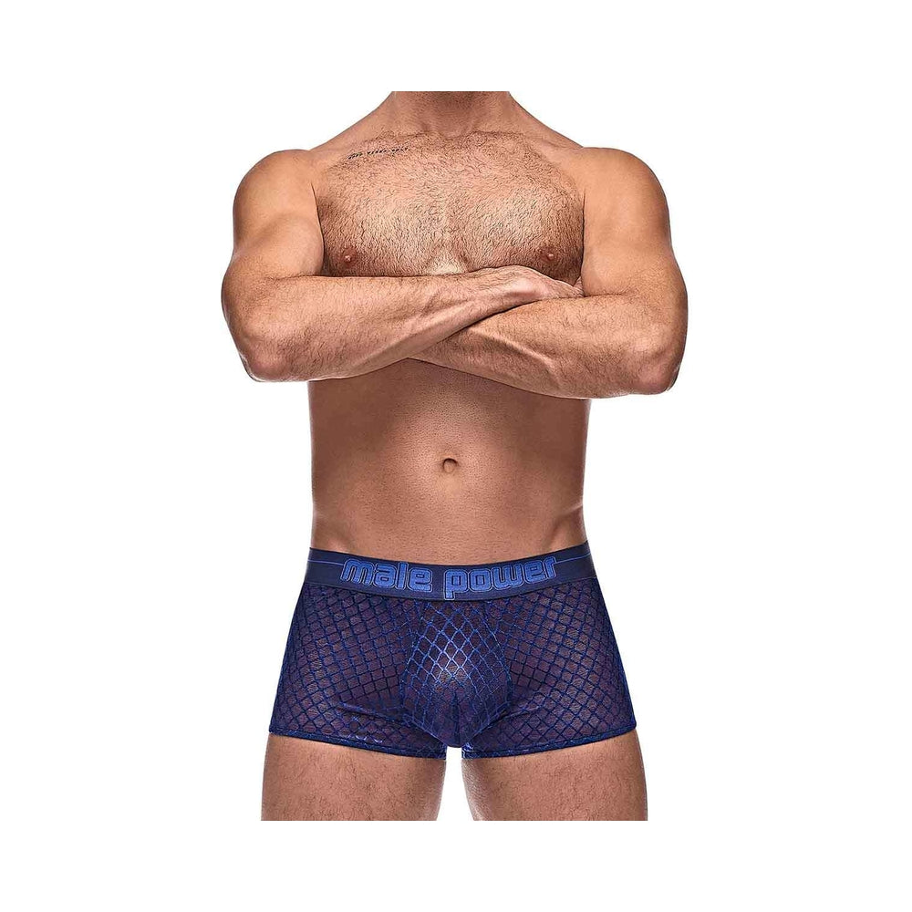 MP Diamond Mesh Mini Short Nav Lrg - DealByEthan.gay loves Male Power