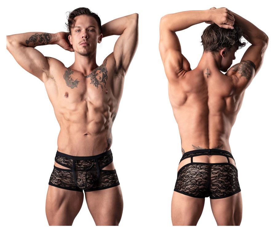 Male Power 126-289 Lucifer Cut Out Short Color Black - DealByEthan.gay loves Male Power