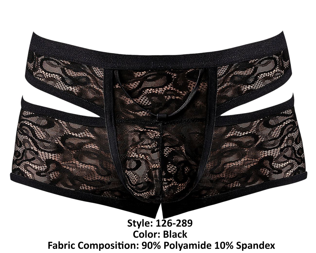 Male Power 126-289 Lucifer Cut Out Short Color Black - DealByEthan.gay loves Male Power