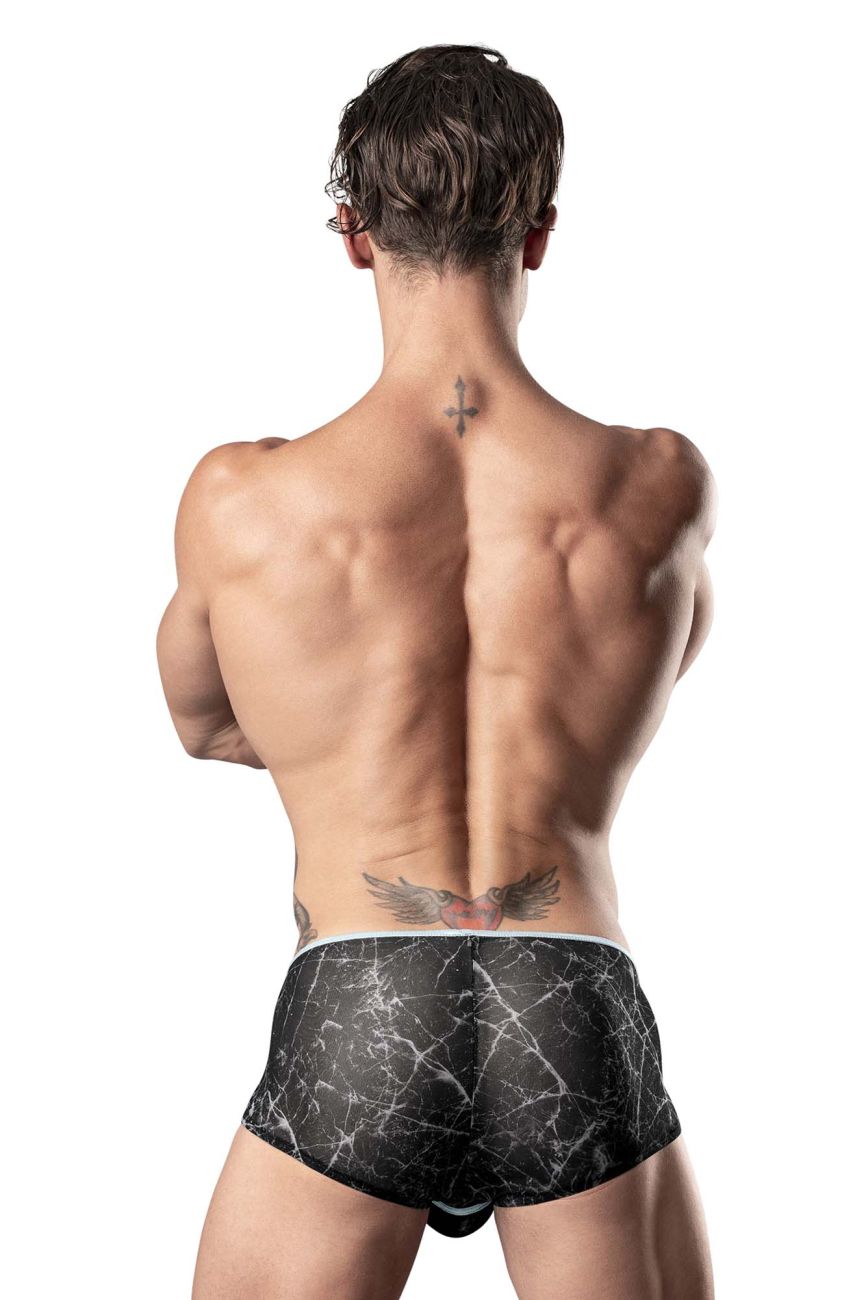 Male Power 130-290 Marble Mesh Micro Mini Short Color Black - DealByEthan.gay loves Male Power