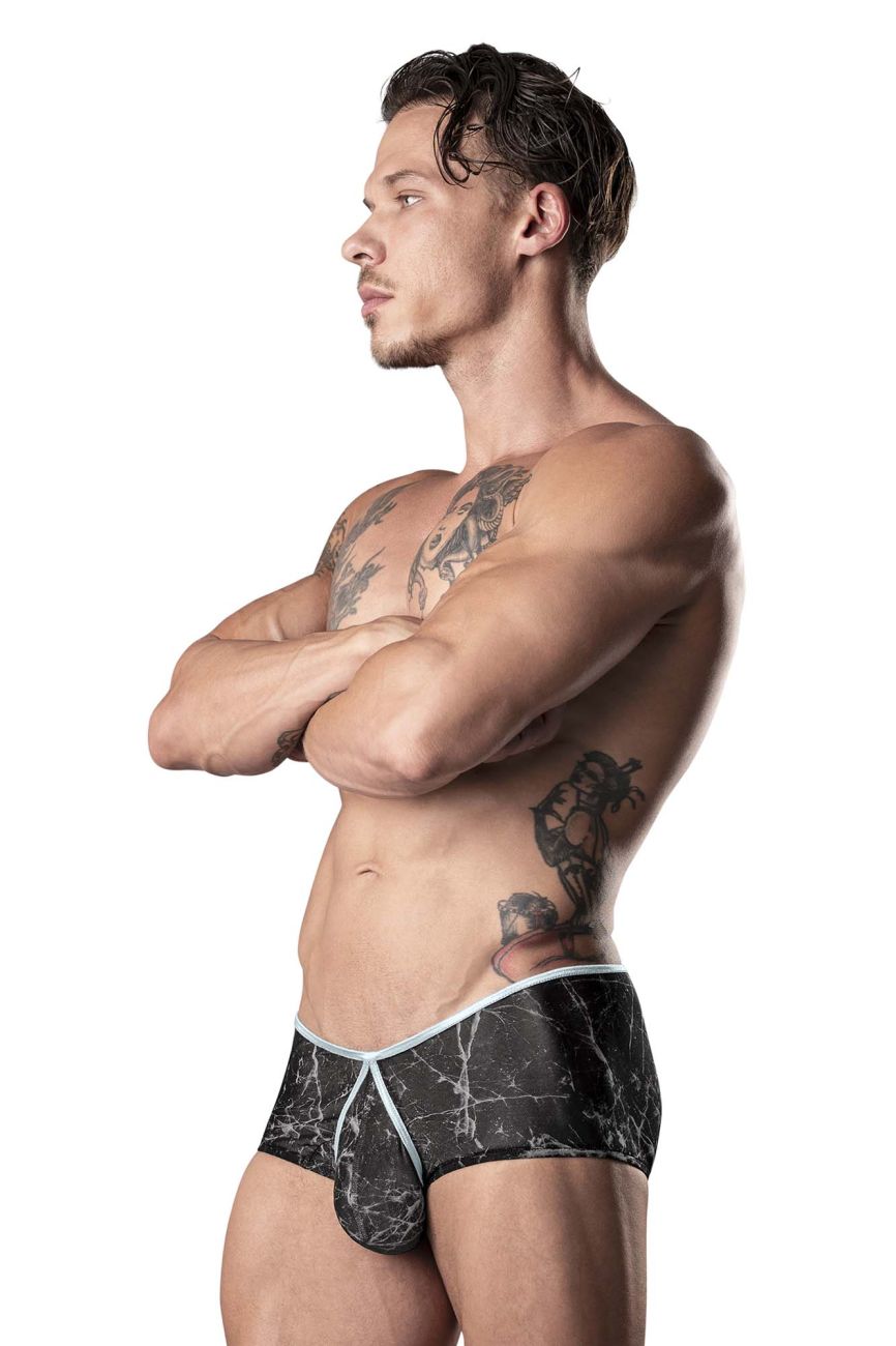 Male Power 130-290 Marble Mesh Micro Mini Short Color Black - DealByEthan.gay loves Male Power