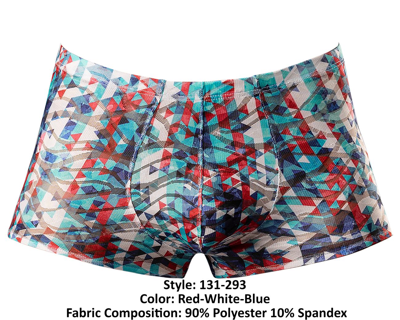 Male Power 131-293 Your Lace Or Mine Pouch Short Color Red-White-Blue - DealByEthan.gay loves Male Power