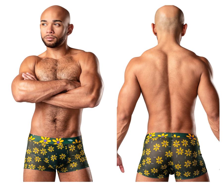 Male Power 145-285 Petal Power Pouch Short Color Daisy Print - DealByEthan.gay loves Male Power