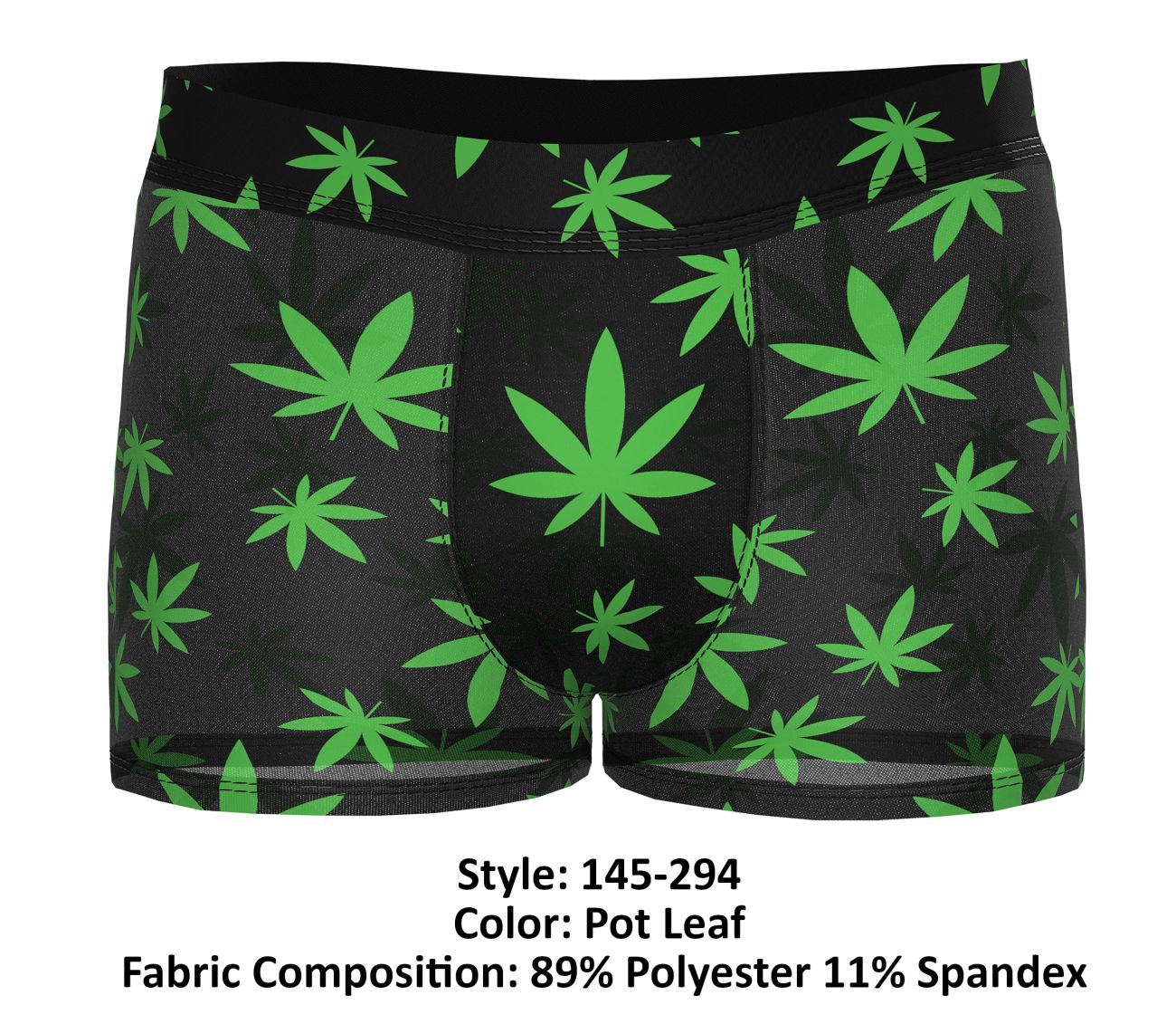 Male Power 145-294 Hazy Dayz Pouch Short Color Pot Leaf - DealByEthan.gay loves Male Power