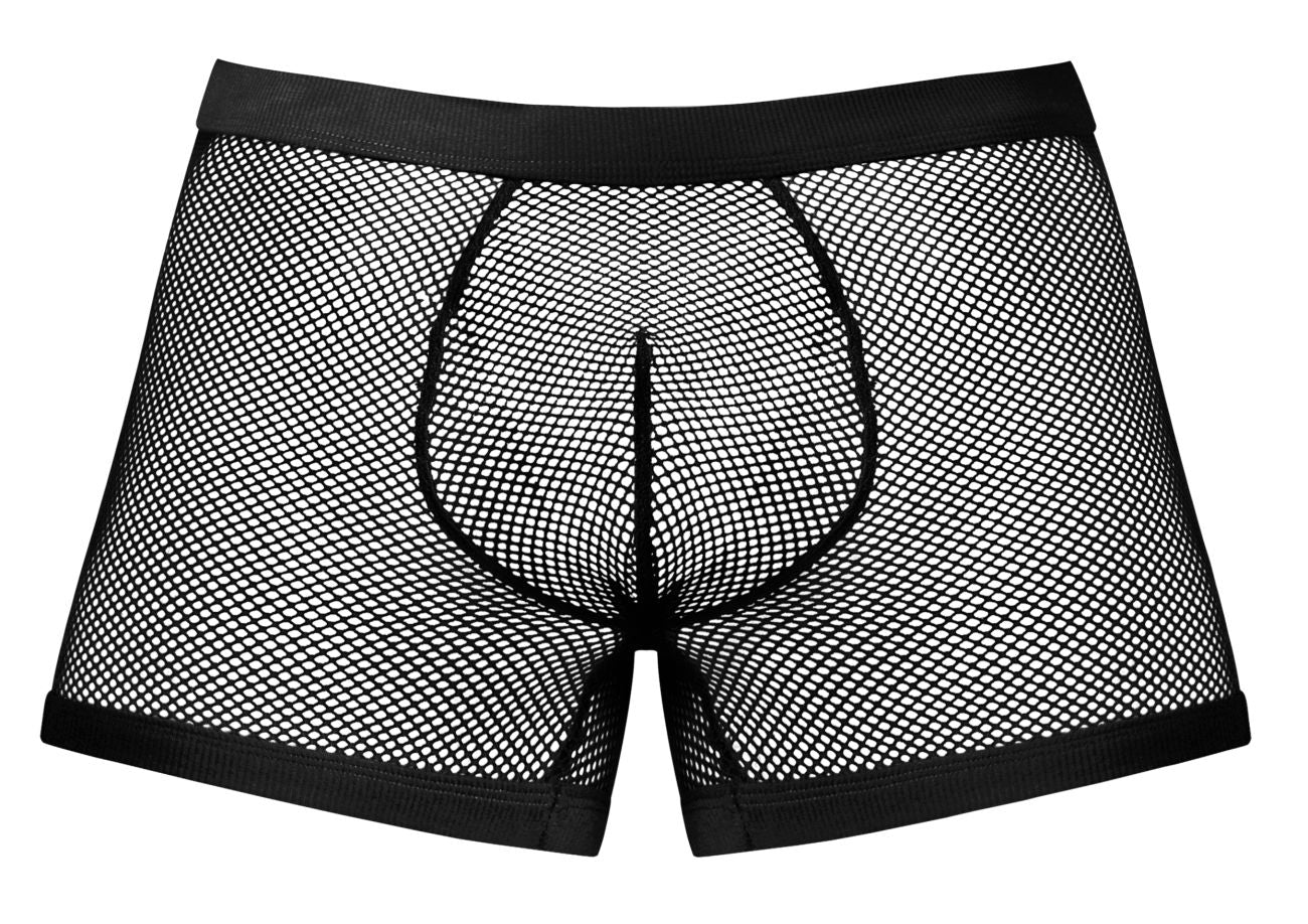 Male Power 152-11C Fishnet 2 Pouch Short Color Black - DealByEthan.gay loves Male Power