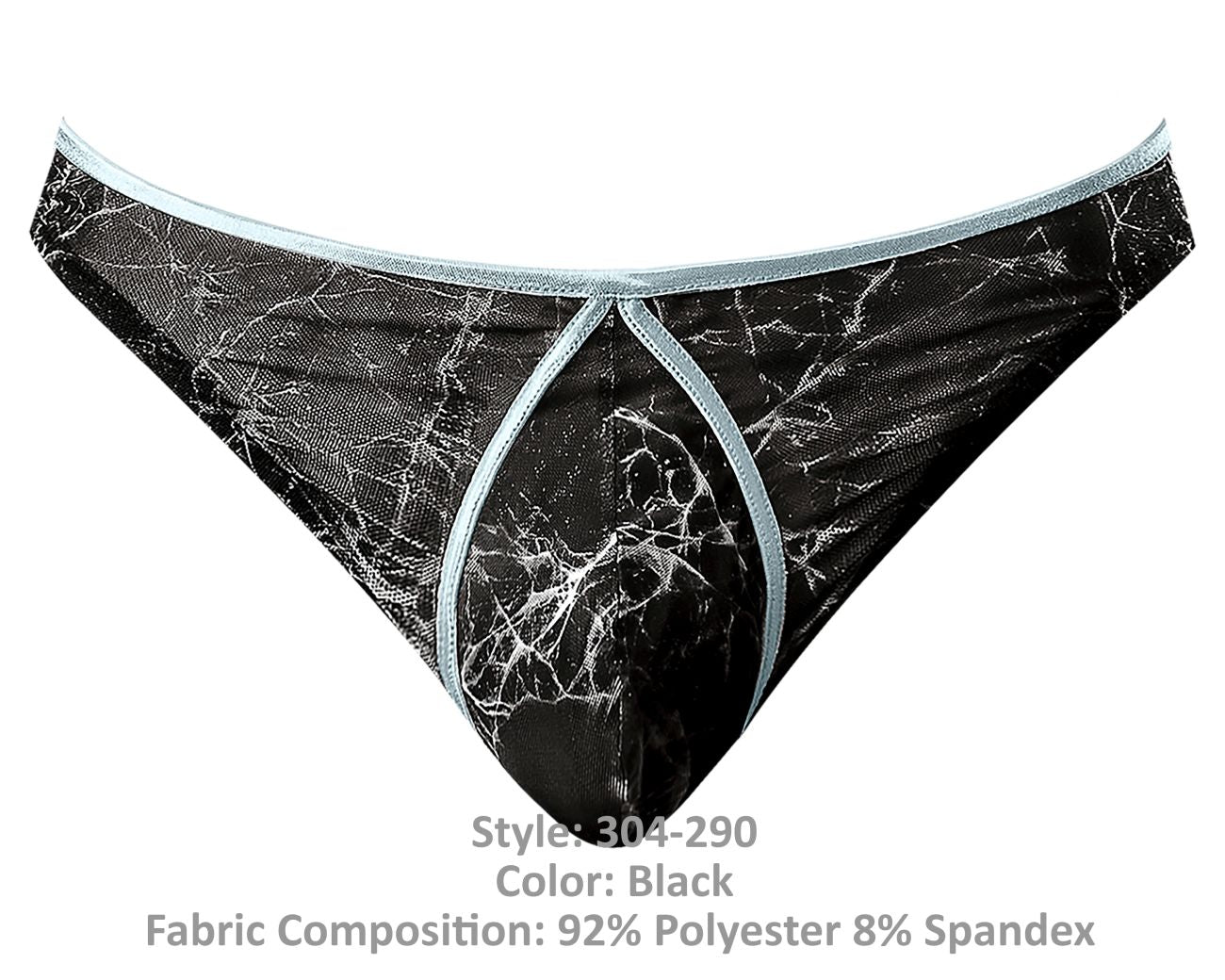 Male Power 304-290 Marble Mesh Mini Moonshine Color Black - DealByEthan.gay loves Male Power