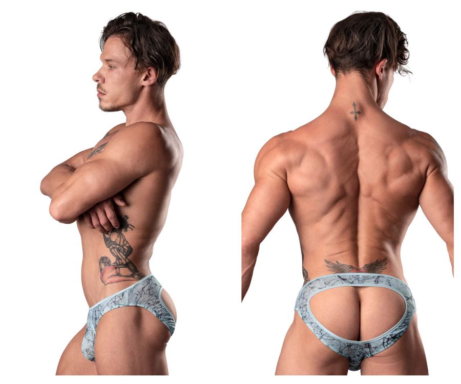 Male Power 304-290 Marble Mesh Mini Moonshine Color Light Blue - DealByEthan.gay loves Male Power