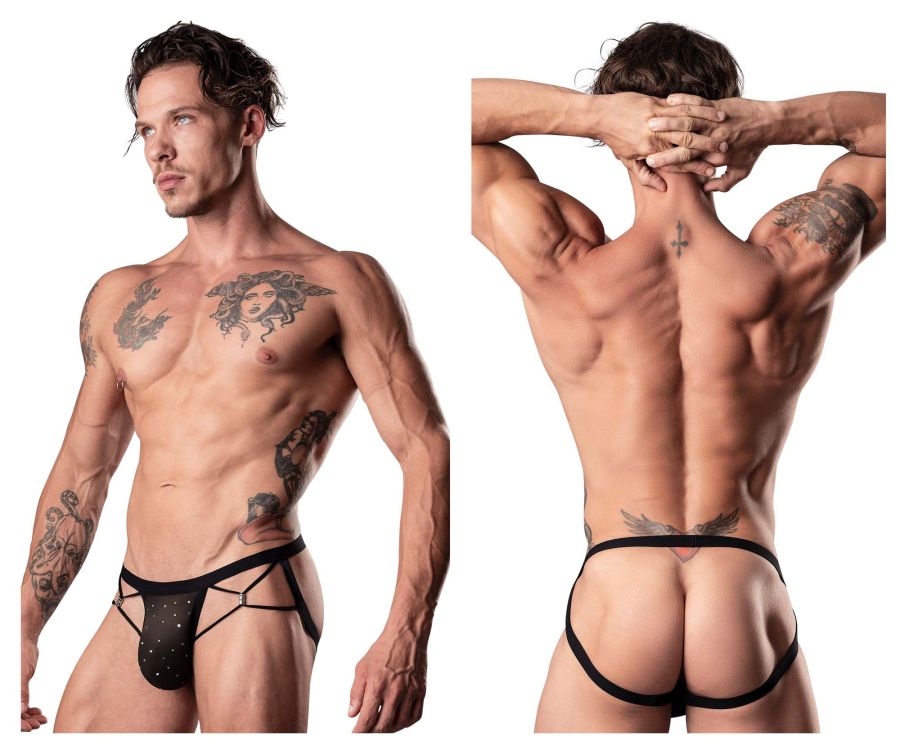 Male Power 384-288 Show Stopper Jock Color Silver Mesh Dot - DealByEthan.gay loves Male Power