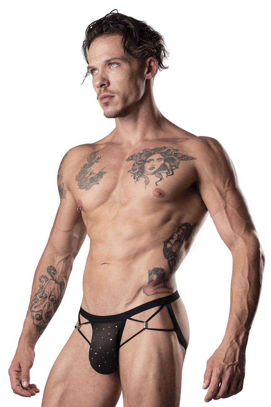 Male Power 384-288 Show Stopper Jock Color Silver Mesh Dot - DealByEthan.gay loves Male Power