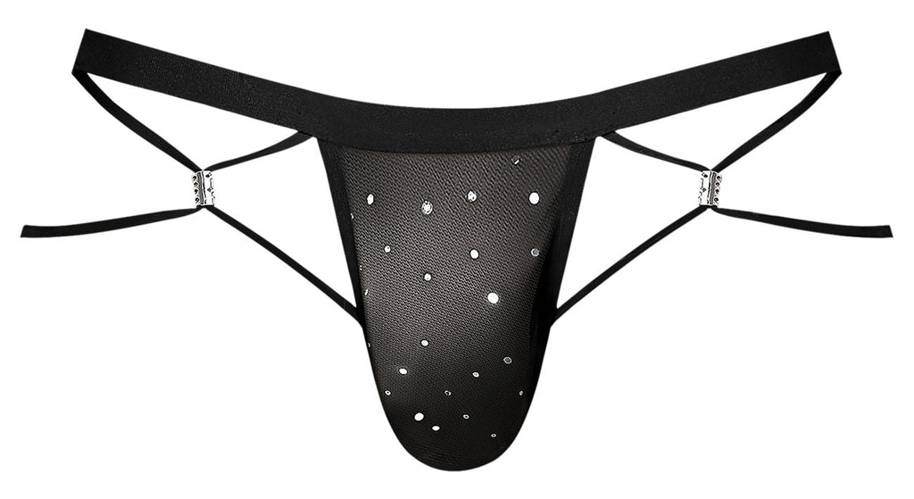 Male Power 384-288 Show Stopper Jock Color Silver Mesh Dot - DealByEthan.gay loves Male Power
