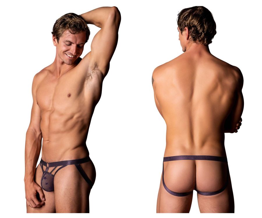 Male Power 386-291 Love Star Jock with Ring Color Purple - DealByEthan.gay loves Male Power