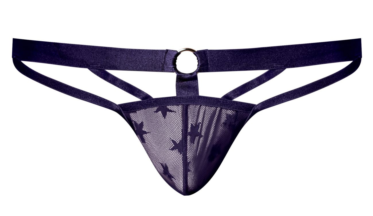 Male Power 386-291 Love Star Jock with Ring Color Purple - DealByEthan.gay loves Male Power