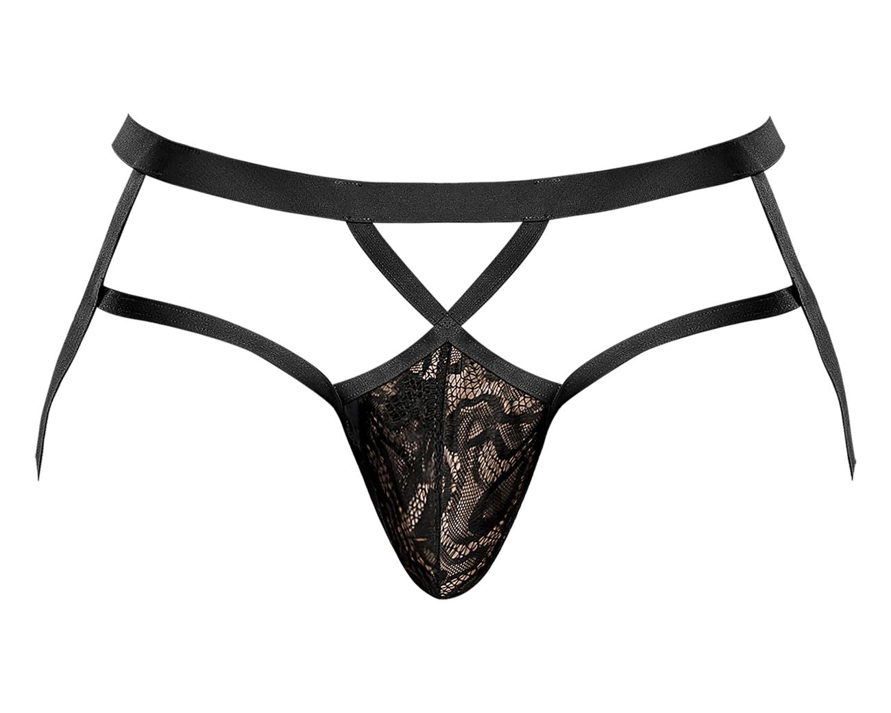 Male Power 394-289 Lucifer Strappy Jock Color Black - DealByEthan.gay loves Male Power