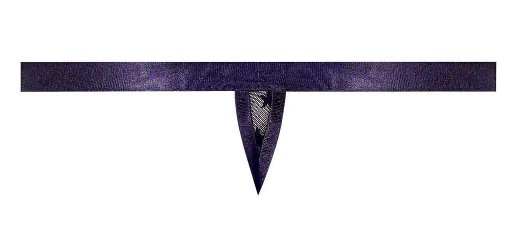 Male Power 416-291 Love Star Thong with Ring Color Purple - DealByEthan.gay loves Male Power