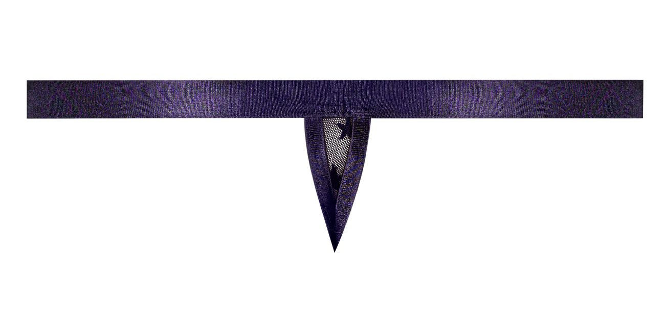 Male Power 416-291 Love Star Thong with Ring Color Purple - DealByEthan.gay loves Male Power