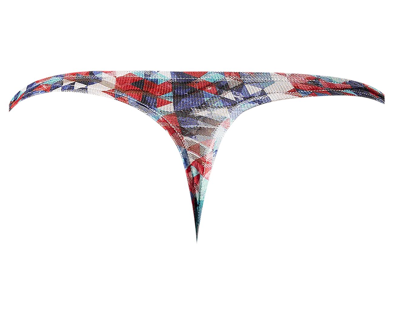 Male Power 431-293 Your Lace Or Mine Bong Thong Color Red-White-Blue - DealByEthan.gay loves Male Power