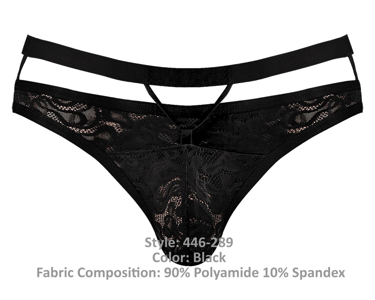 Male Power 446-289 Lucifer Cut Out Strappy Thong Color Black - DealByEthan.gay loves Male Power