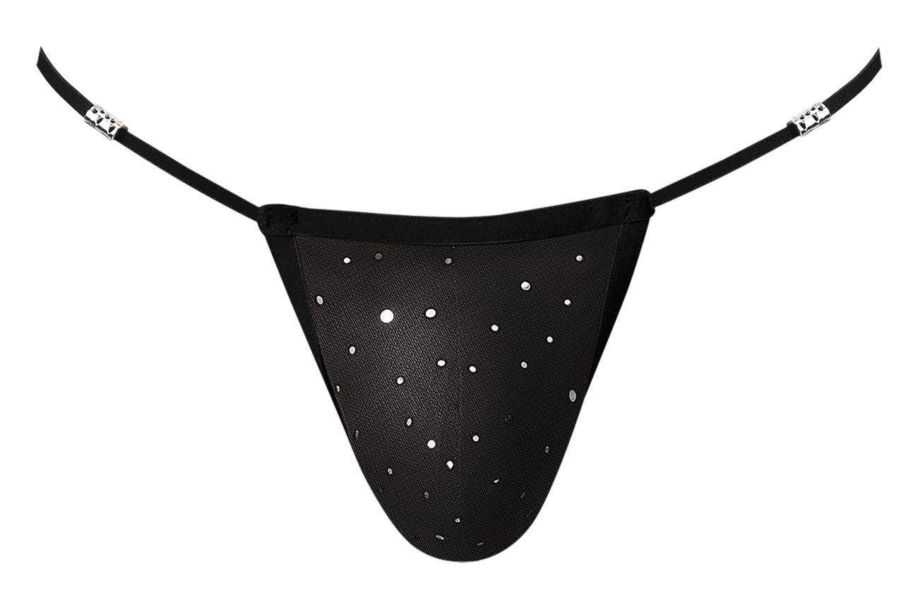 Male Power 450-288 Show Stopper Posing Strap Color Silver Mesh Dot - DealByEthan.gay loves Male Power