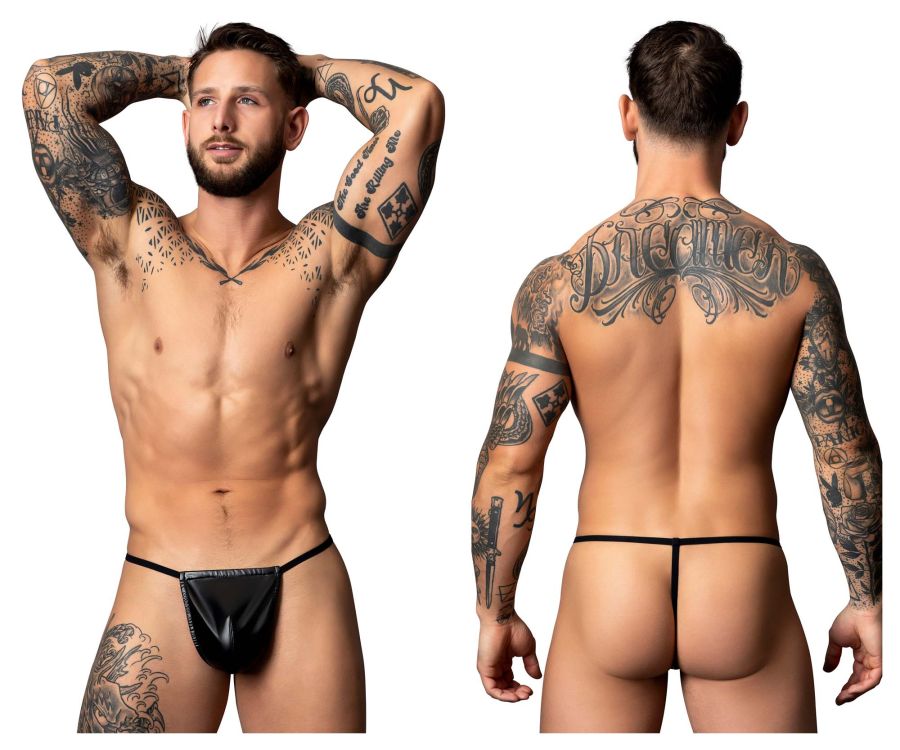 Male Power 450-301 Liquid Onyx 2.0 G-String Color Black - DealByEthan.gay loves Male Power