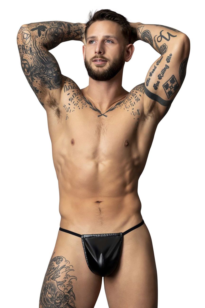 Male Power 450-301 Liquid Onyx 2.0 G-String Color Black - DealByEthan.gay loves Male Power