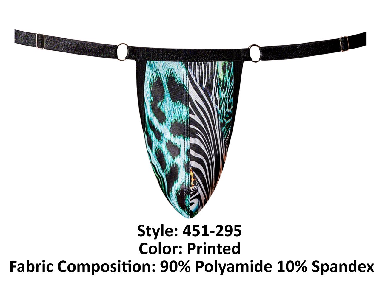 Male Power 451-295 Go Wild Adjustable G-String Color Printed - DealByEthan.gay loves Male Power