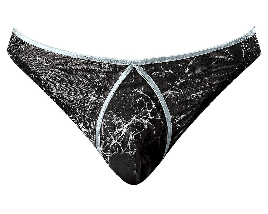 Male Power 461-290 Marble Mesh Mini Thong Color Black - DealByEthan.gay loves Male Power