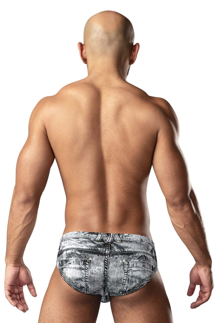 Male Power 486-286 Dirty Denim Bikini Color Denim Print - DealByEthan.gay loves Male Power