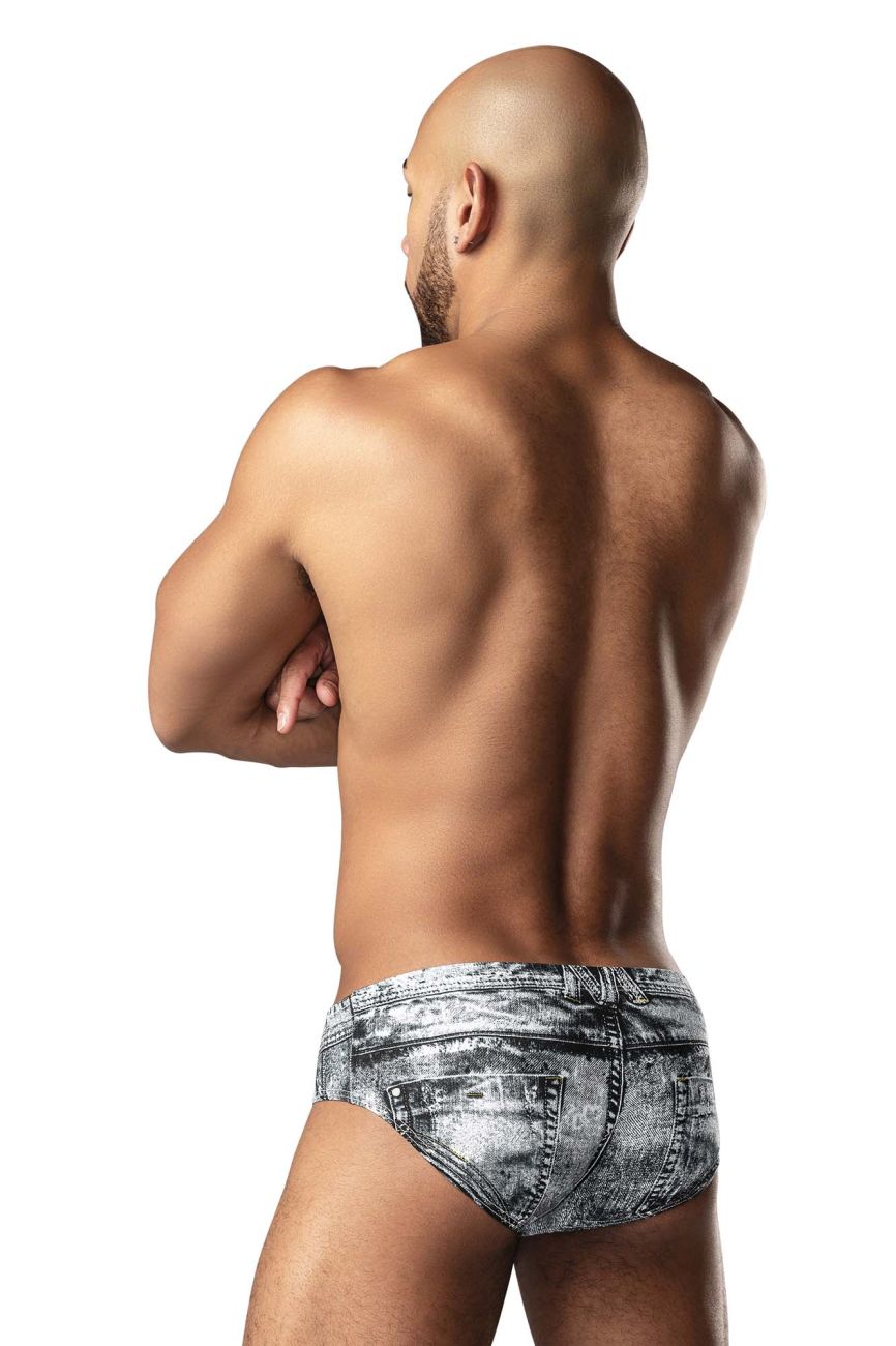 Male Power 486-286 Dirty Denim Bikini Color Denim Print - DealByEthan.gay loves Male Power
