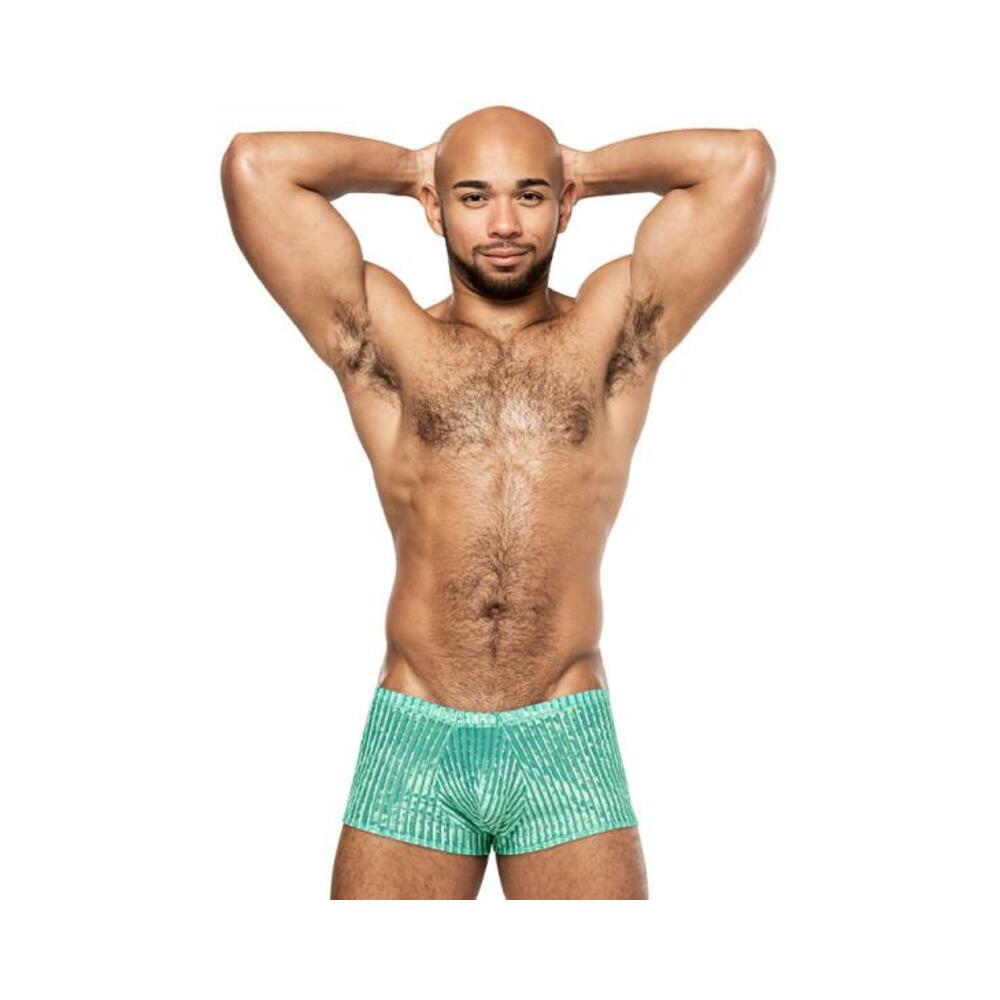 Male Power Caribbean Crush Mini Short Mint Xl - DealByEthan.gay loves Male Power