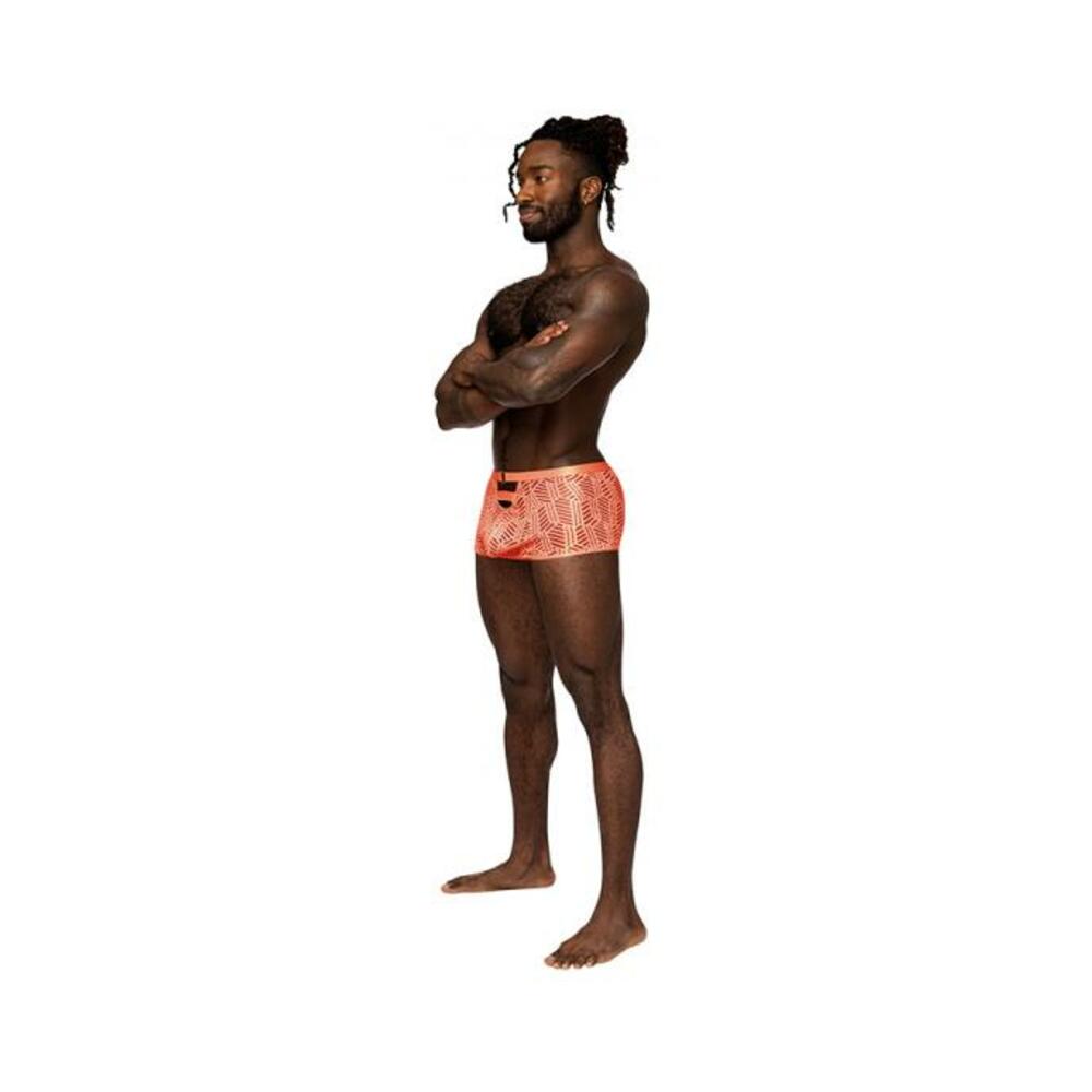 Male Power Rude Awakening Cheeky Cutout Short Neon Orange Xl - DealByEthan.gay loves Male Power