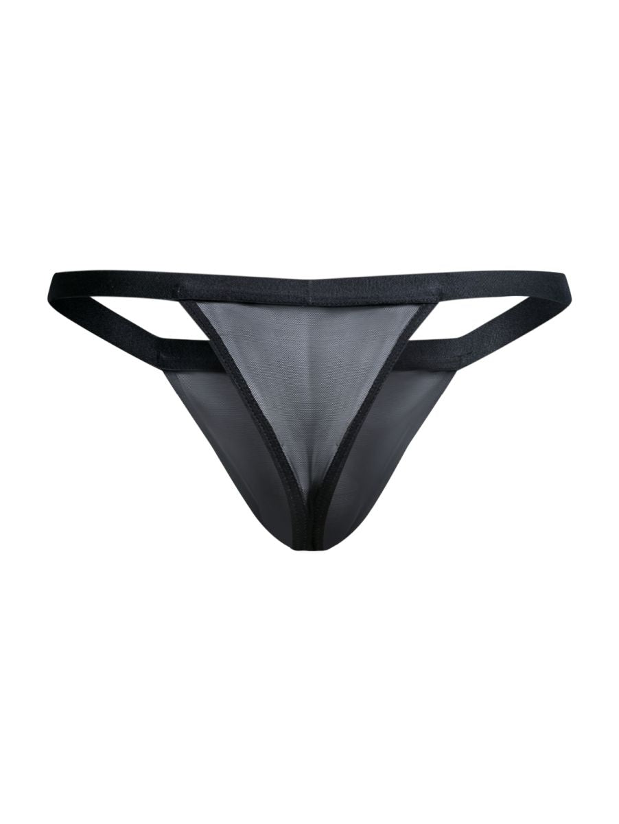 MaleBasics MBL85 Y Sexy Thongs Color Black Mesh - DealByEthan.gay loves MaleBasics