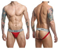 Ropa Interior de Hombre MaleBasics MBL107 Suspensorio Fetish Clásico MOB de 3 Pulgadas Color Rojo