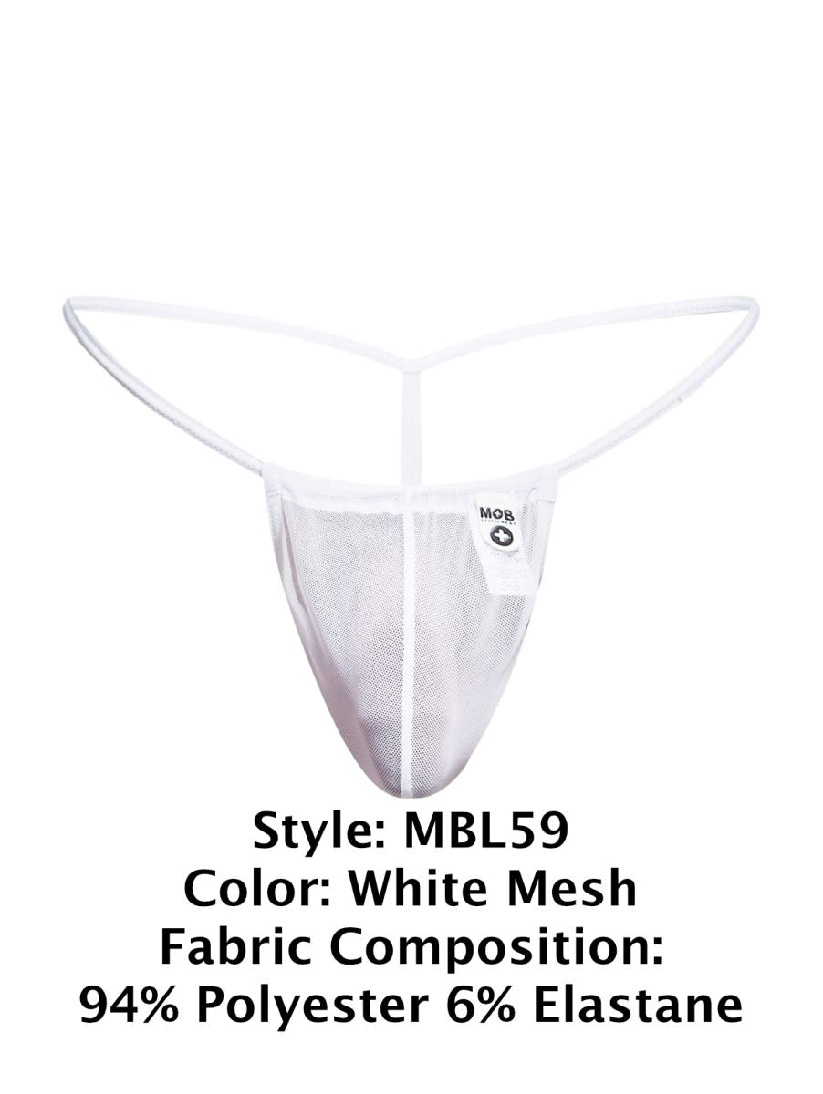 MaleBasics MBL59 Mesh G-String Farbe Weiß Mesh