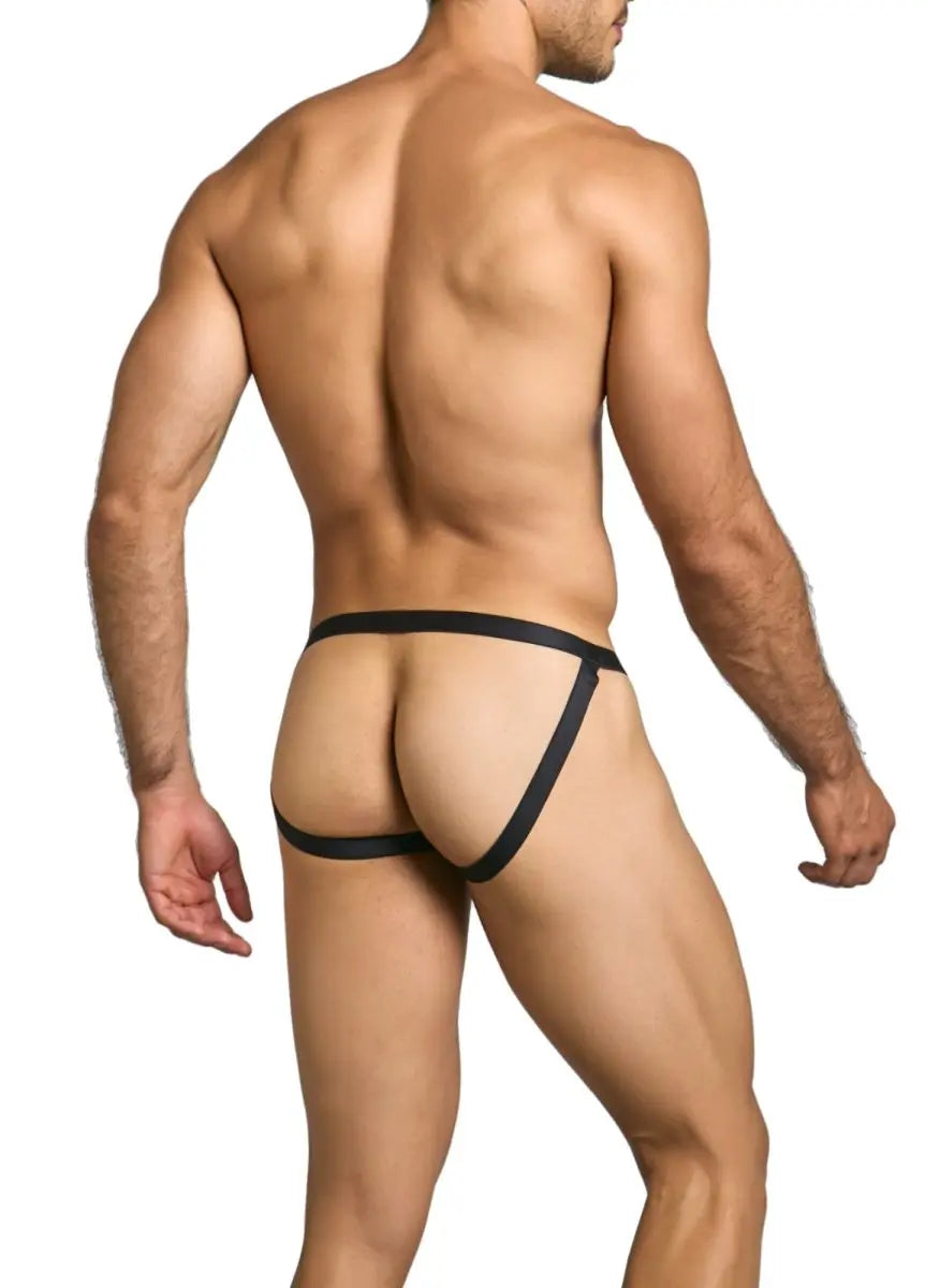 MaleBasics Ropa Interior Masculina MBL82 Jockstrap Sexy Malla Color Negro