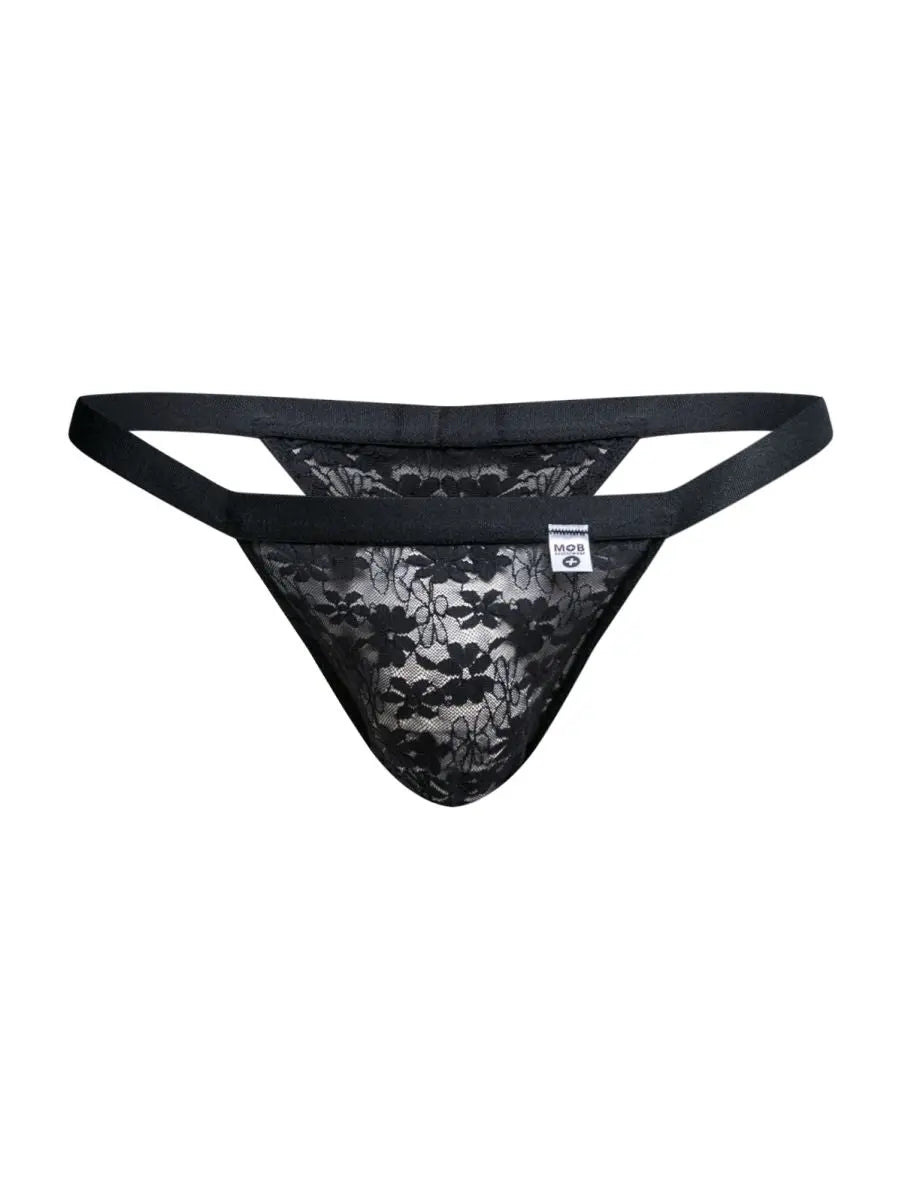 MaleBasics Herrenunterwäsche MBL85 Y Sexy Strings Farbe Schwarz Spitze