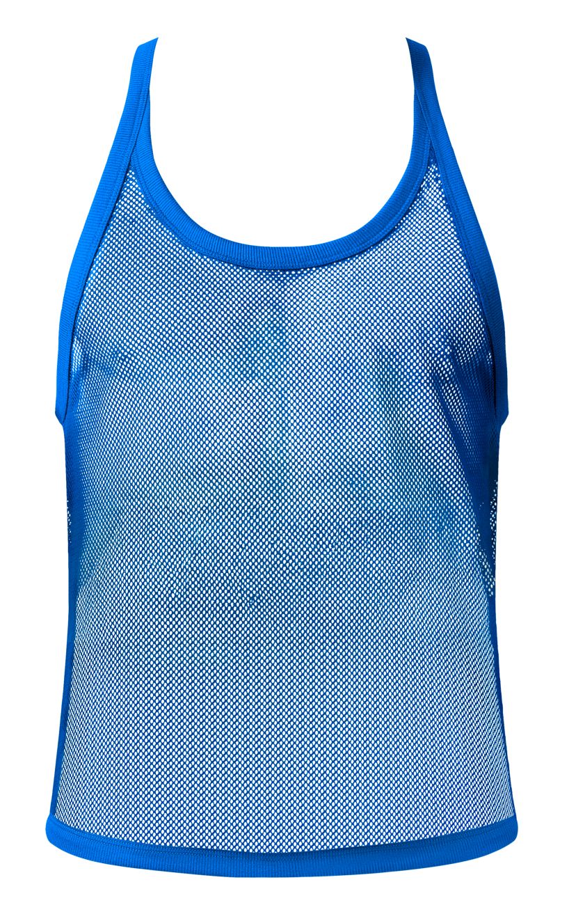 Camiseta sin mangas Male Power 110-11C Fishnet 2 Color Royal