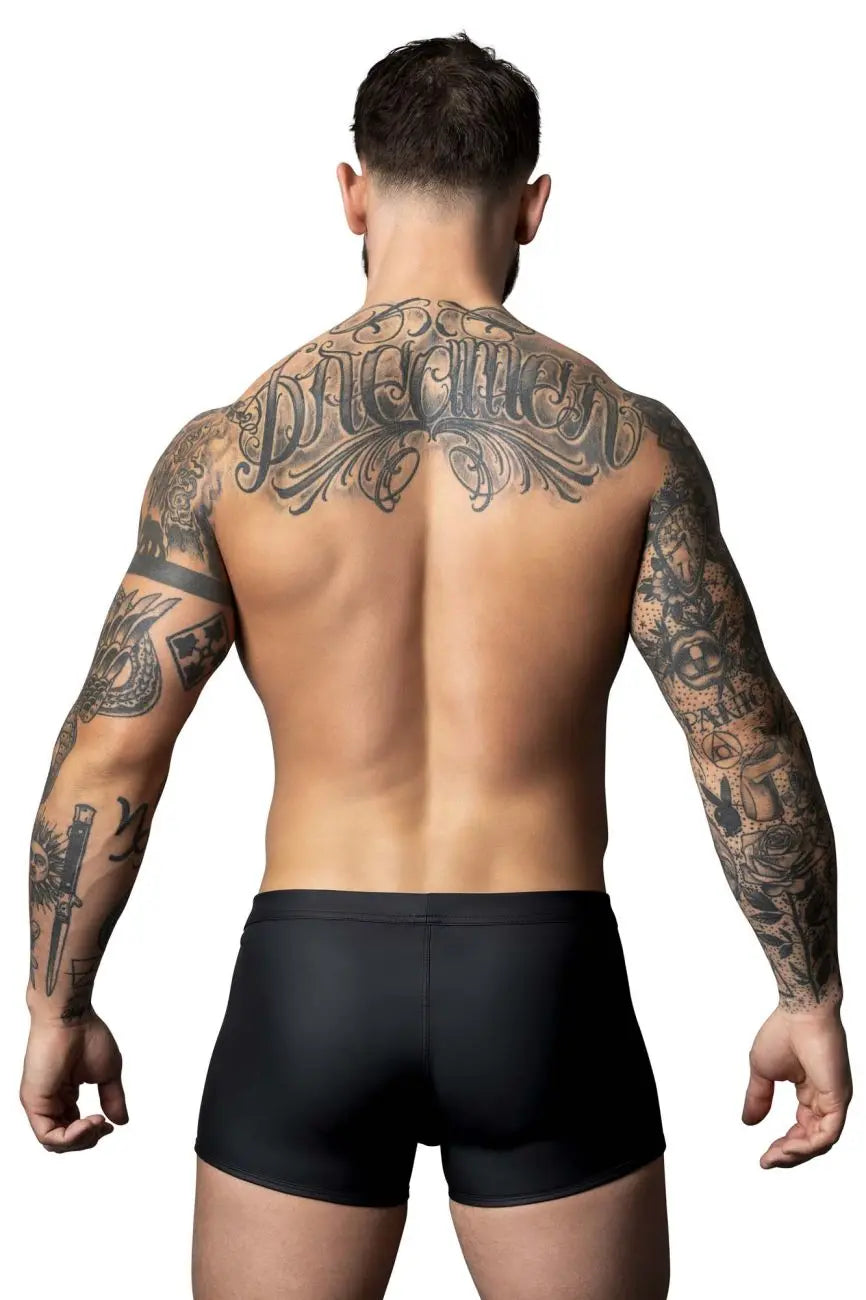 Ropa Interior Masculina Male Power 120-298 Oh Snap Short Abierto Color Negro