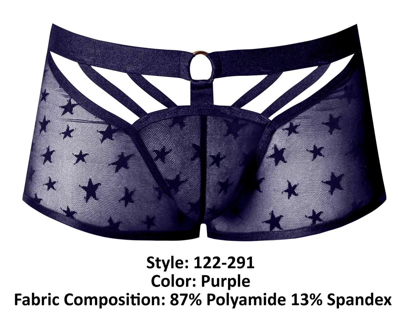 Male Power 122-291 Love Star Short mit Ring Farbe Lila