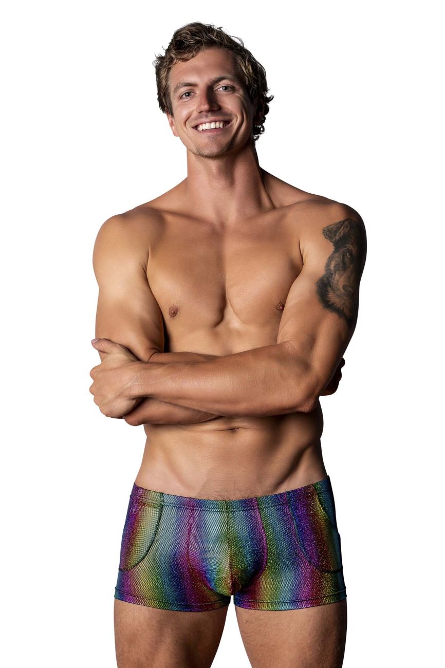 Male Power 132-297 Pack N Play Pocket Short Farbe Regenbogen