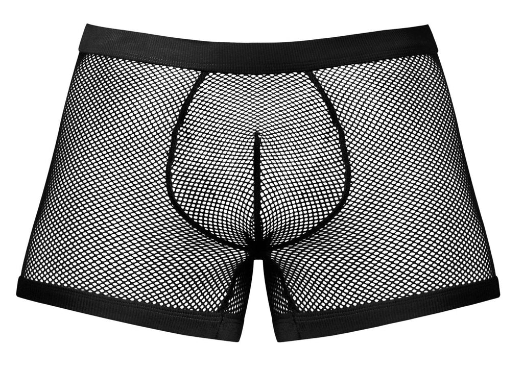 Male Power 152-11C Fishnet 2 Pouch Short Color Black