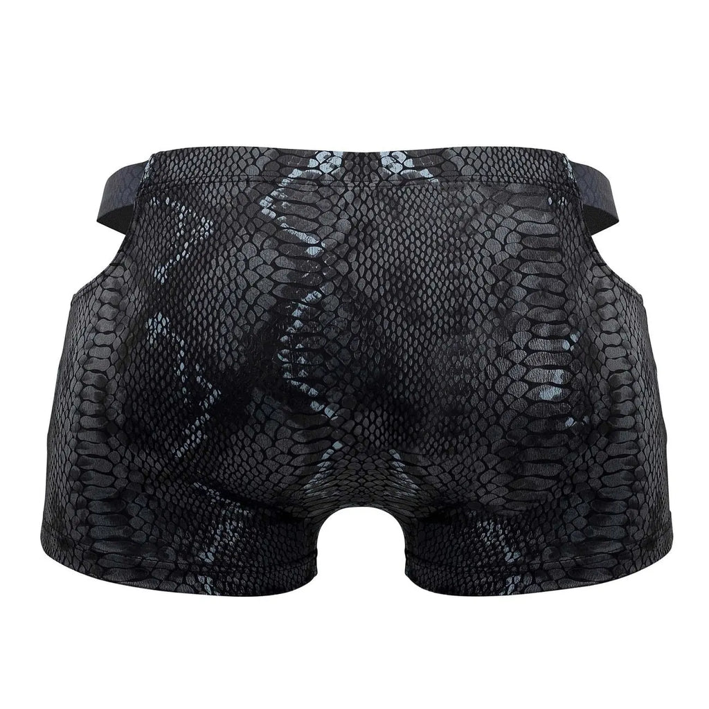 Ropa interior para hombre Male Power 153-282 S-naked con bolsillo corto, color negro-azul