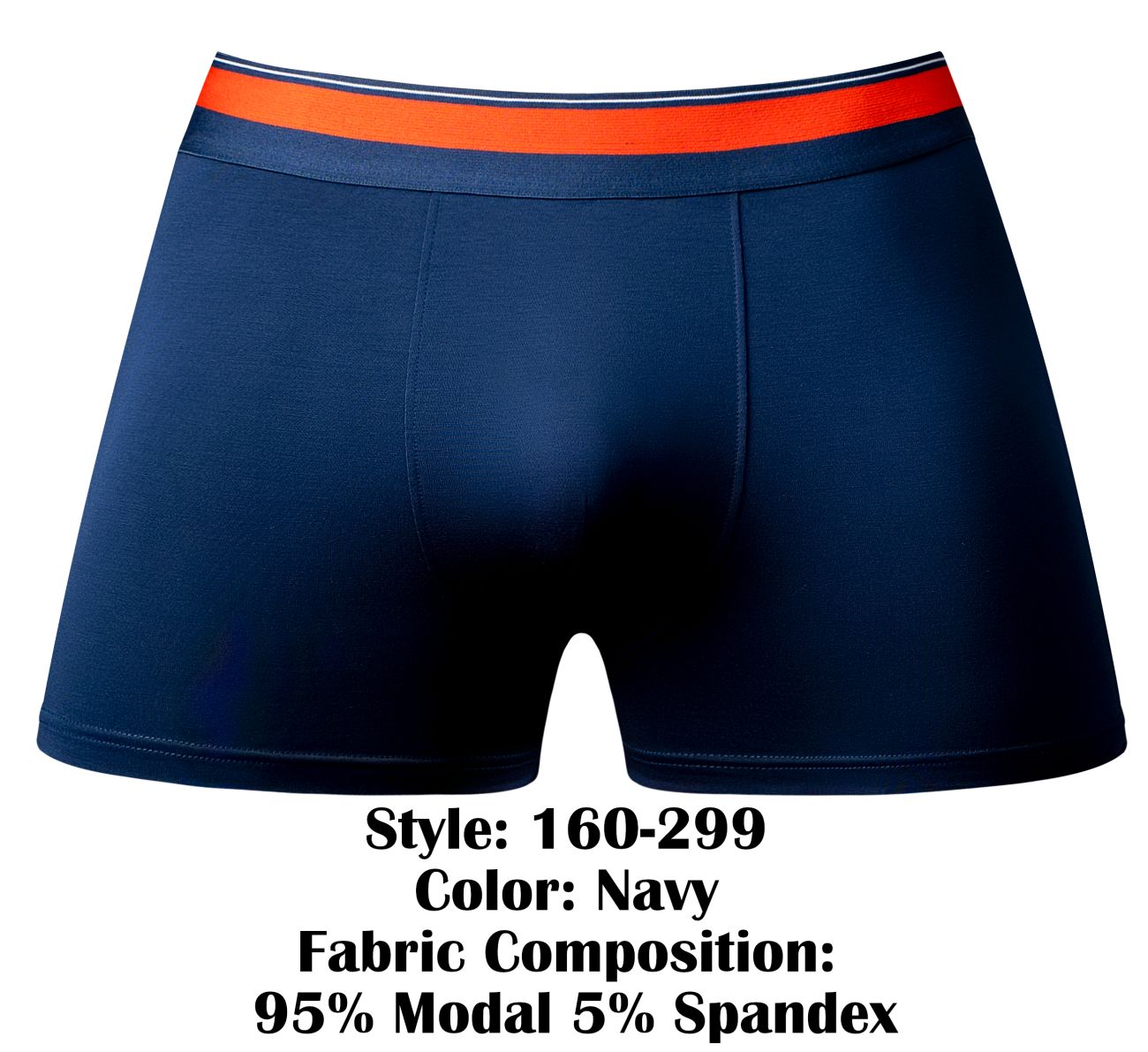 Male Power 160-299 Soo Cumfy Boxer Brief Color Navy