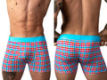 Male Power 160-306 So Comfy Gingham Boxer Brief in Gingham Print Color Gingham Print