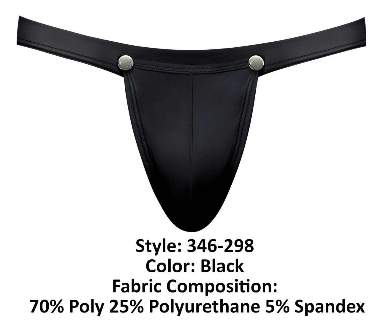 Male Power 346-298 Oh Snap Snap Off Jock Farbe Schwarz