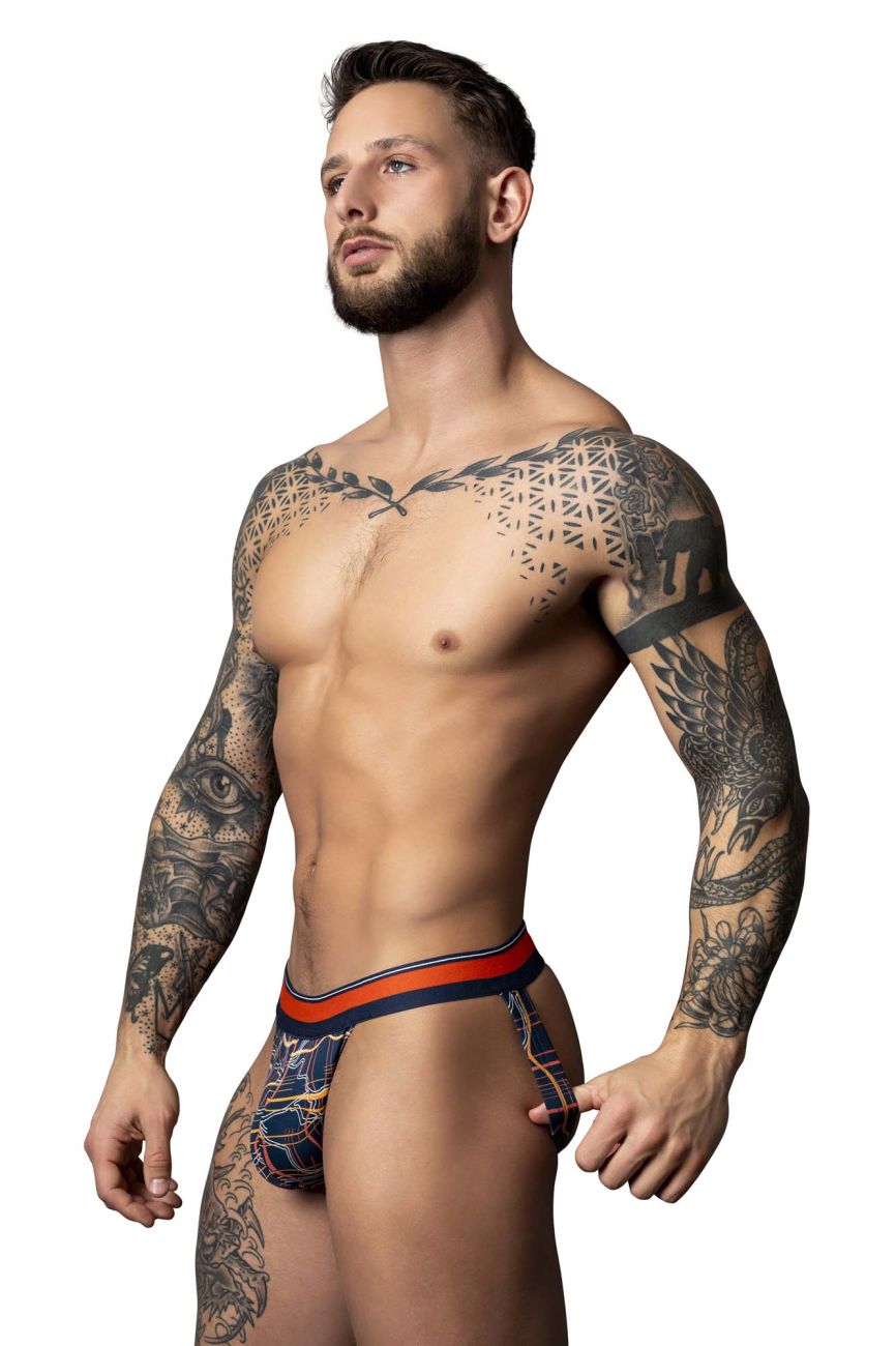 Male Power 349-299 Soo Cumfy Jock Farbe Marineblau-Orange