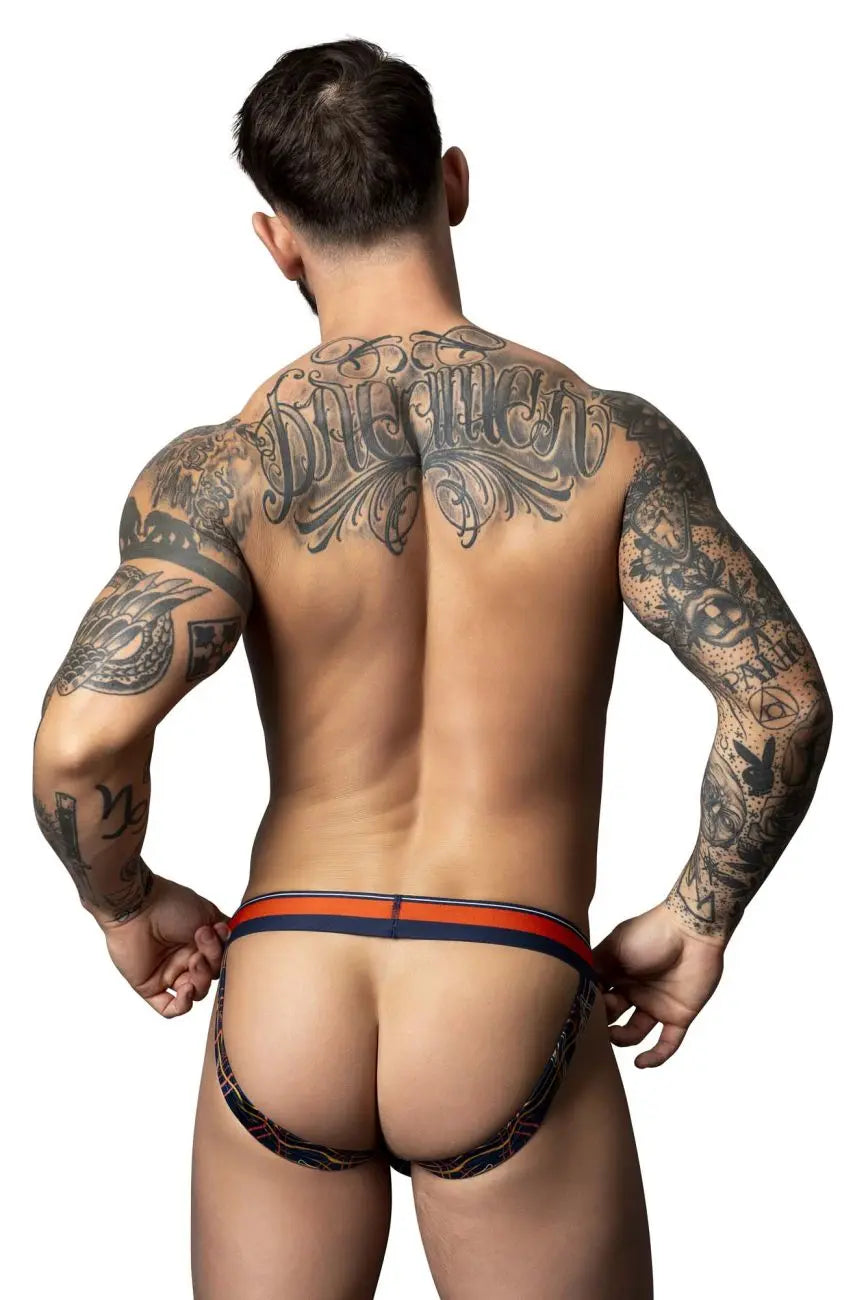 Male Power Herrenunterwäsche 349-299 Soo Cumfy Jock Farbe Navy-Orange